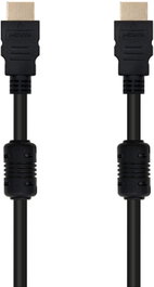 Nanocable Cable HDMI V1.4 de 10m Negro con Ferrita y Oro 24K
